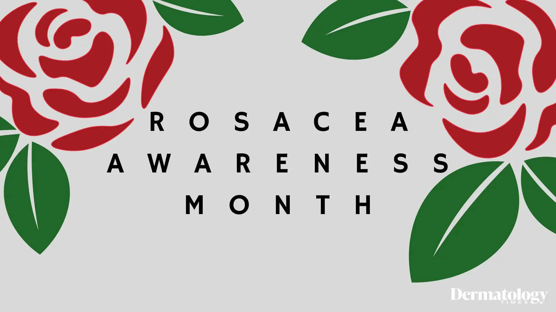 Rosacea awareness month logo | Image credit: Dermatology Times