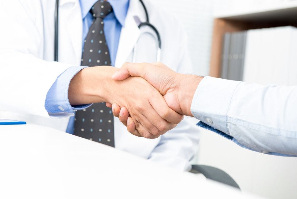 doctors shaking hands