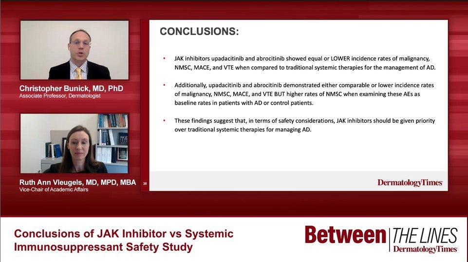 Conclusions of JAK Inhibitor vs Systemic Immunosuppressant Safety Study