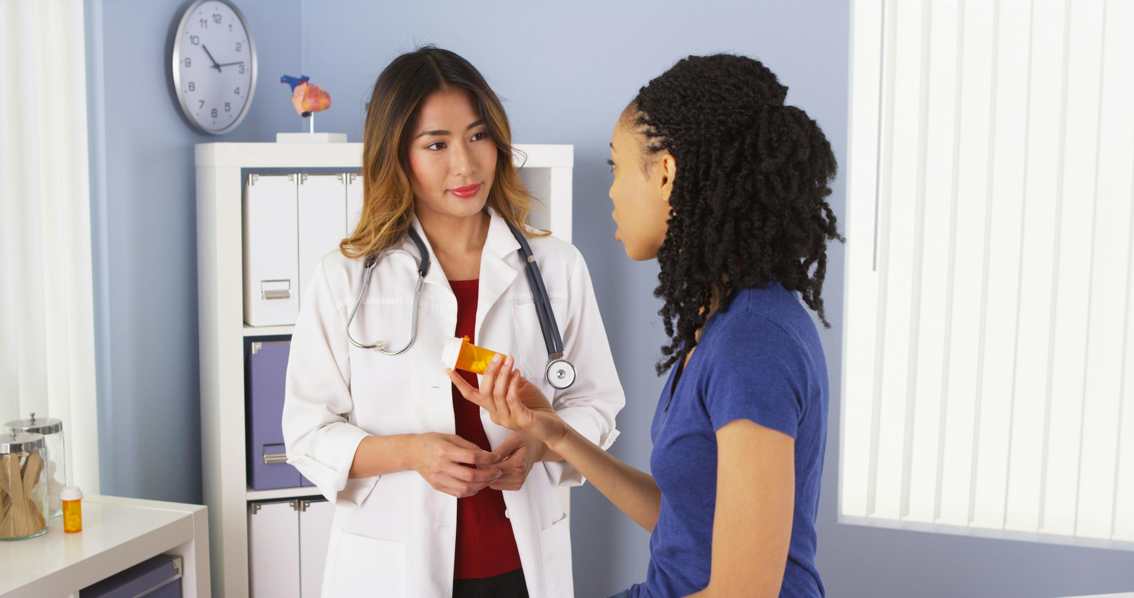 female doctor female patient