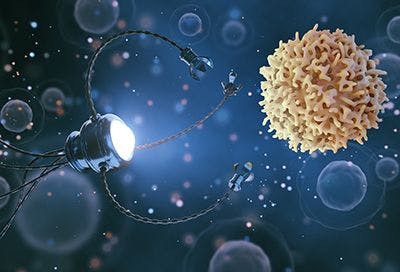 nanotechnology, nanobot targets cancer cell