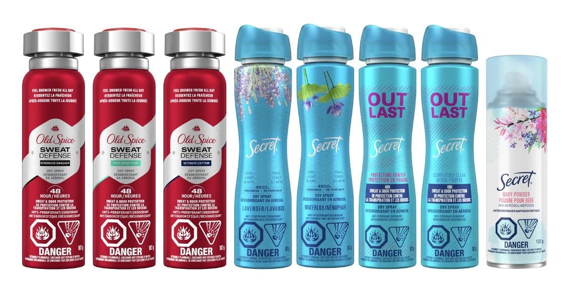 Procter & Gamble Issue Voluntary Recall of Certain Old Spice, Secret Products