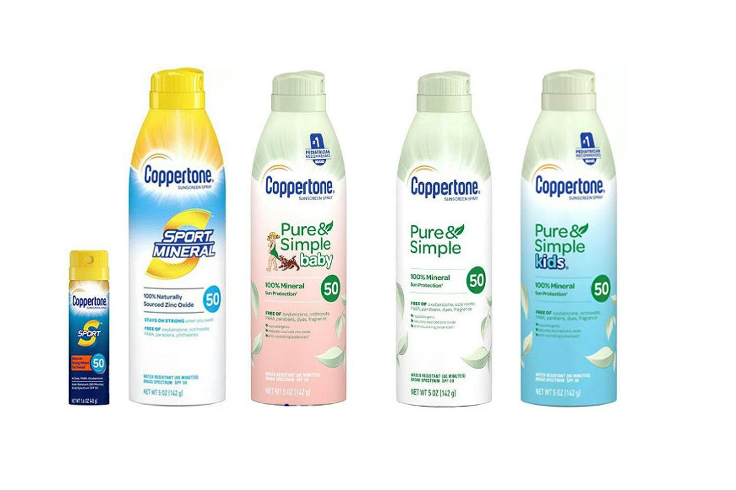 Affected Coppertone products