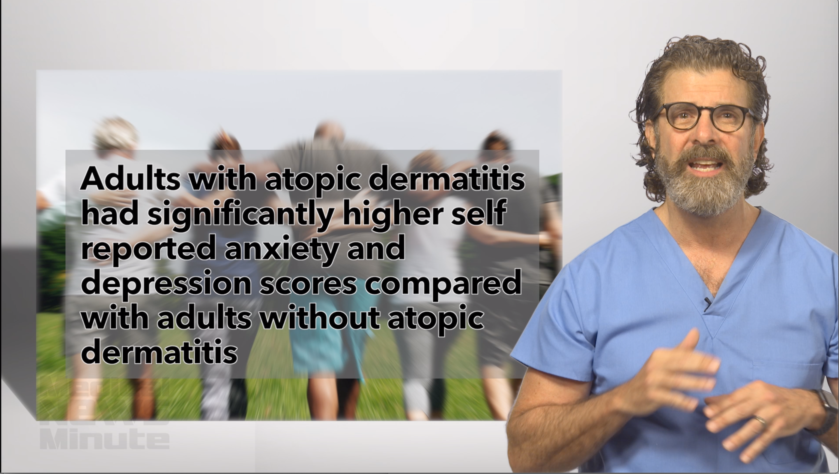 Video: Adult anxiety, depression linked with atopic dermatitis