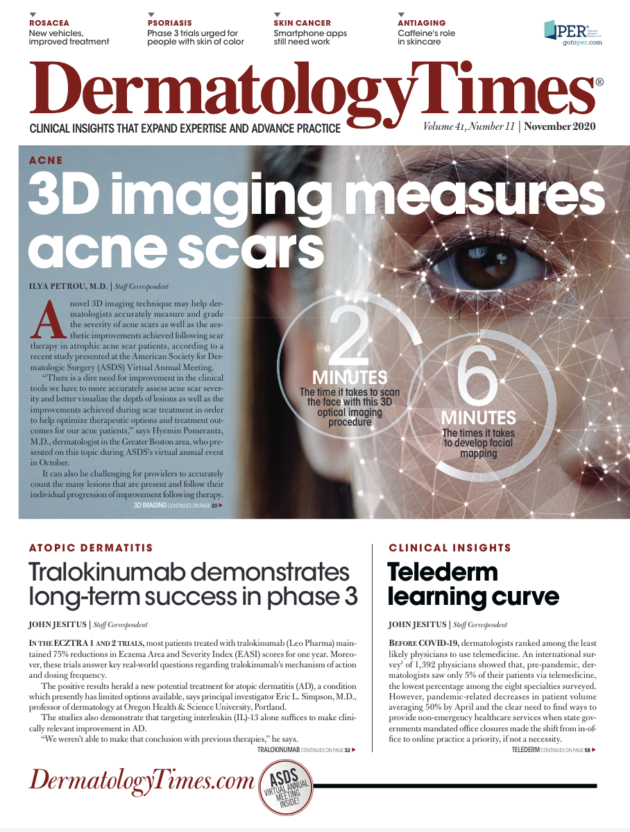 Dermatology Times, November 2020 (Vol. 41, No. 11)