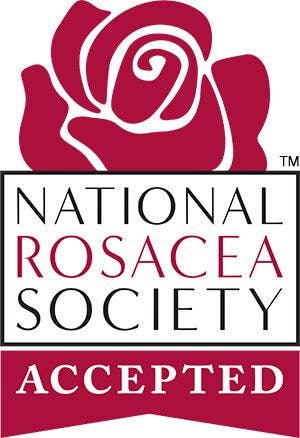 National Rosacea Society (NRS) Seal of Acceptance for skin care and cosmetic products