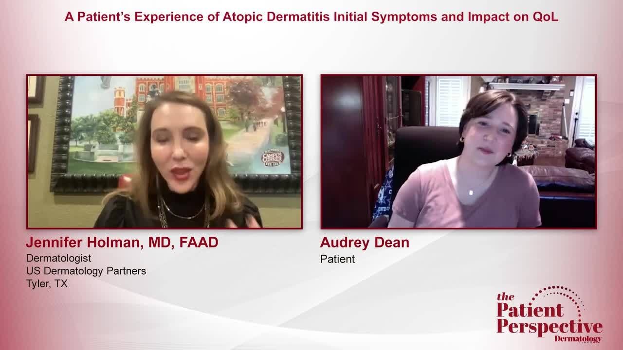 A Patient’s Experience of Atopic Dermatitis Initial Symptoms and Impact on QoL