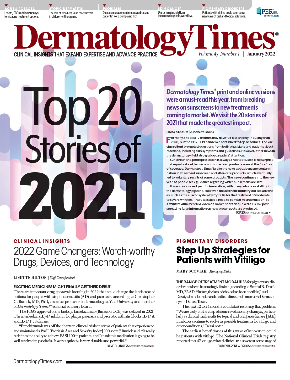 Dermatology Times, January 2022 (Vol. 43. No. 1)